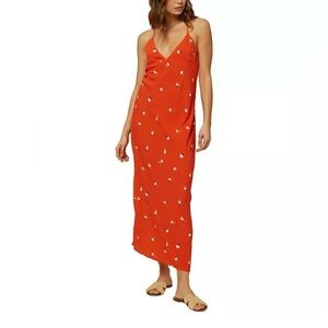 O’NEILL ORANGE WITH SMALL LITTLE FLOWERS THROUGHOUT BRAND NWT SIZE LARGE